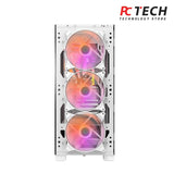 Darkflash DK361 White ATX CASE WITH 4 ARGB FANS