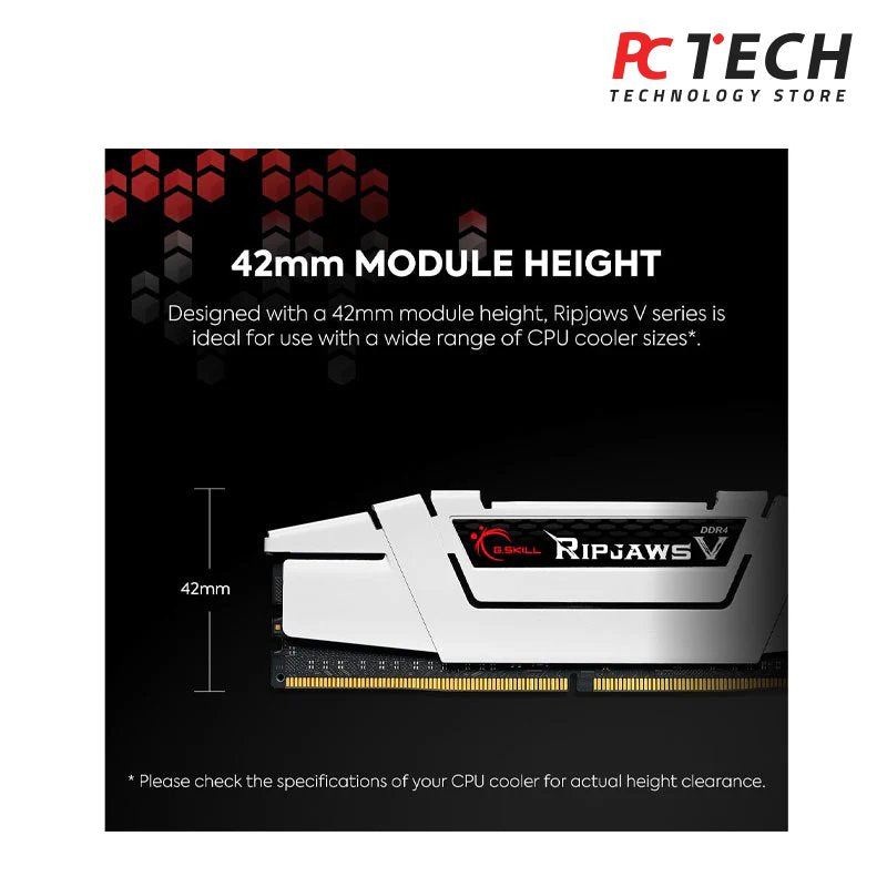 G.SKILL 32GB (2 x 16GB) Ripjaws V Series 288-Pin DDR4 Desktop Memory, SDRAM, DDR4 3200