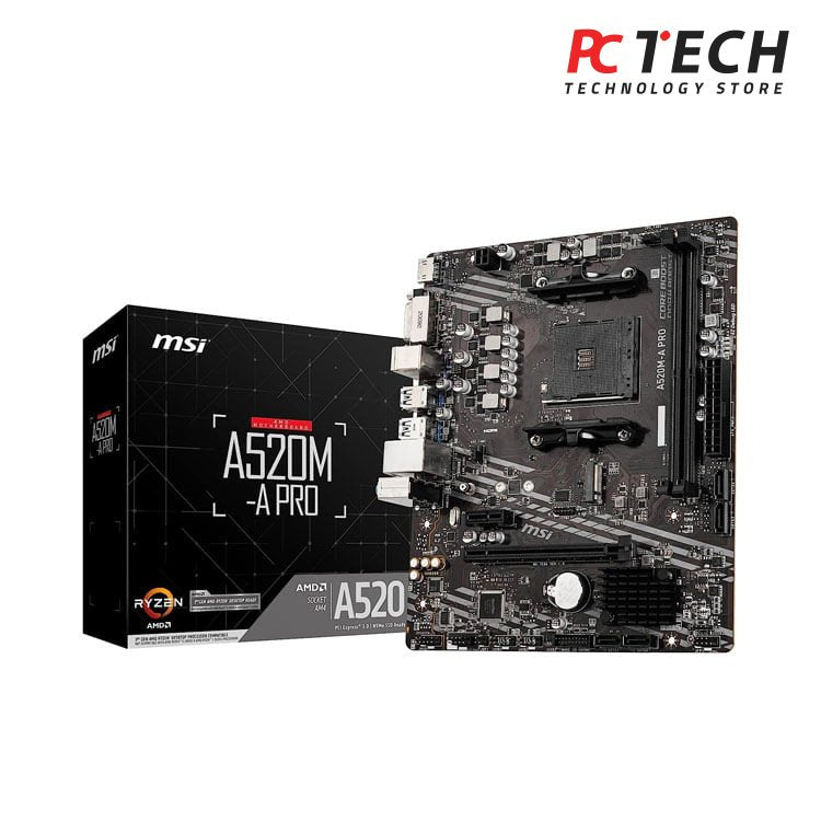 MSI A520M-A PRO Gaming Motherboard AMD AM4