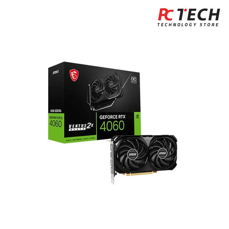 MSI GAMING GeForce NVIDIA RTX 4060 8G OC GDDR6 VENTUS X2