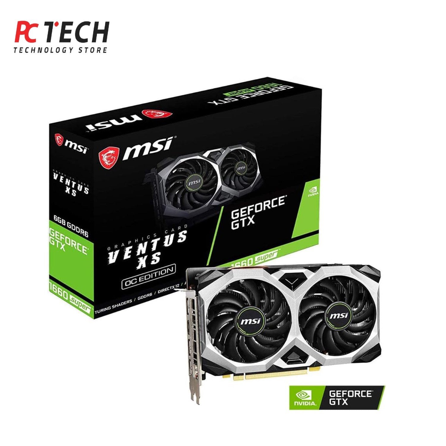 MSI GTX 1660 SUPER VENTUS 2X 6GB | Powerful Gaming GPU | TRAY Version