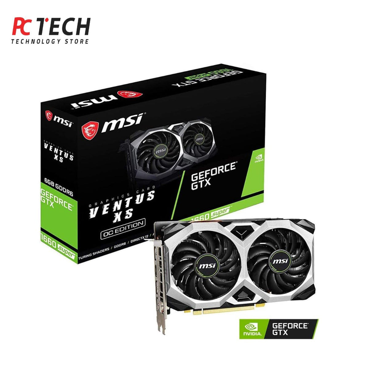 MSI GTX 1660 SUPER VENTUS 2X 6GB | Powerful Gaming GPU | TRAY Version