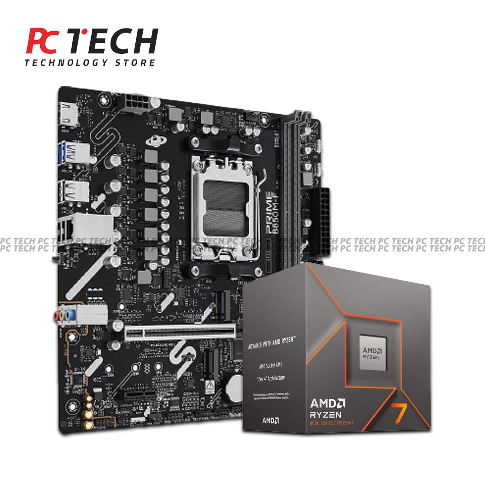 Gaming PC Bundle – AMD Ryzen 7 8700F + ASUS PRIME B850M-F