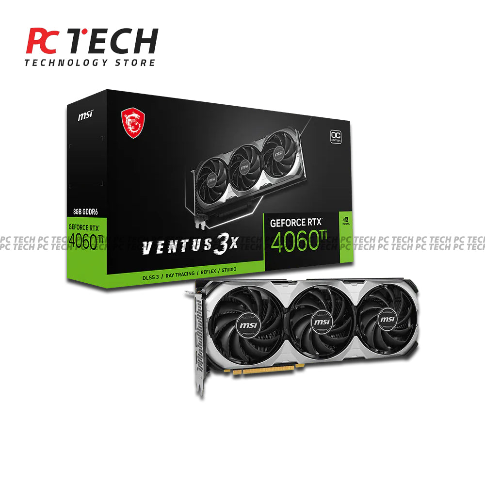 MSI GeForce RTX 4060 Ti Ventus 3X 8GB Graphics Card | Box Version