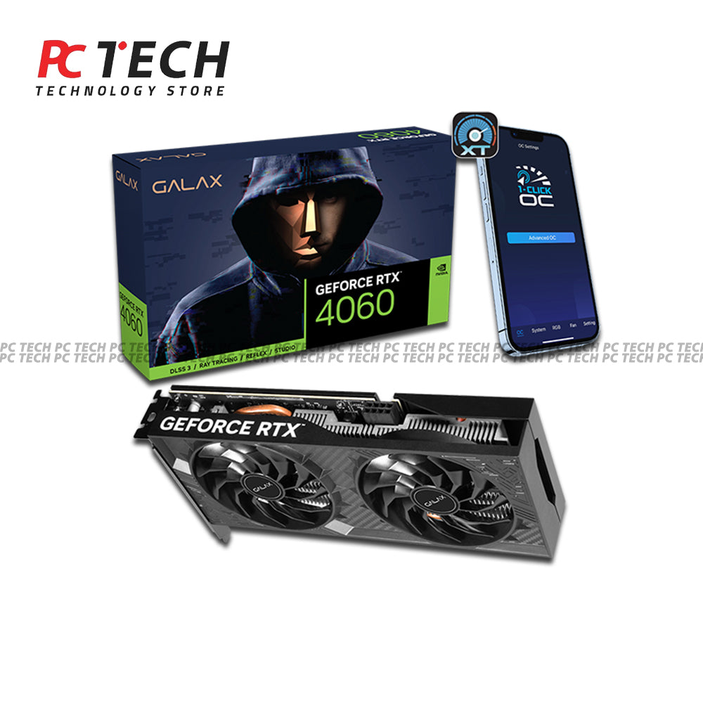 GALAX GeForce RTX 4060 Dual OC 8GB Graphics Card | TRAY VERSION