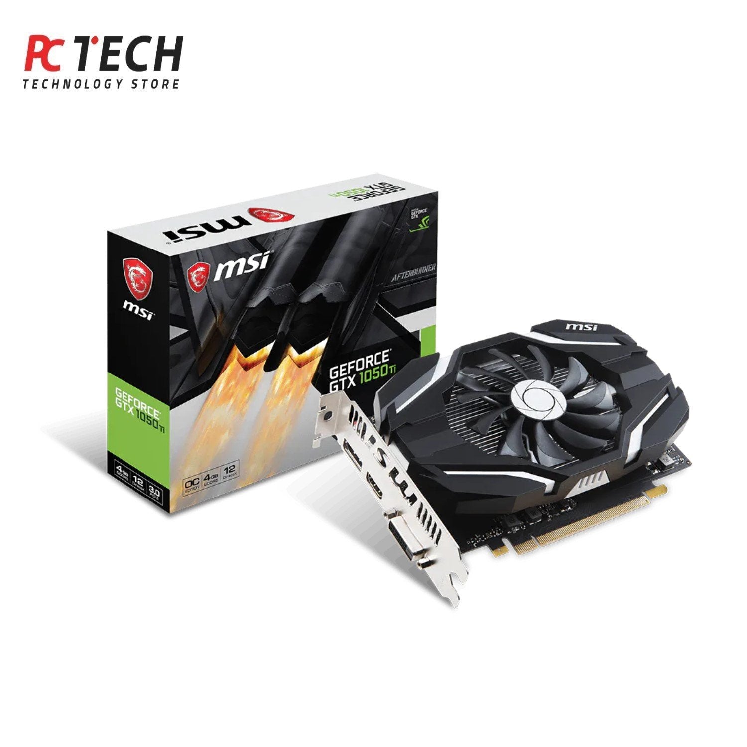 MSI GTX 1050 Ti 4GB OCV1 Graphics Card – Tray Version