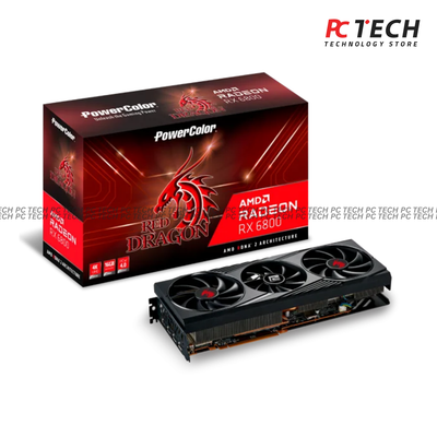 PowerColor Red Dragon Radeon RX 6800 16GB Triple Fan Graphics Card