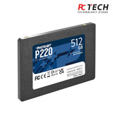 Patriot P220 SSD 512GB SATA 3 Internal Solid State Drive 2.5