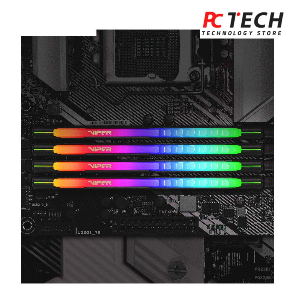 Patriot Viper Steel RGB DDR4 Ram 8GB 3200MHz CL18