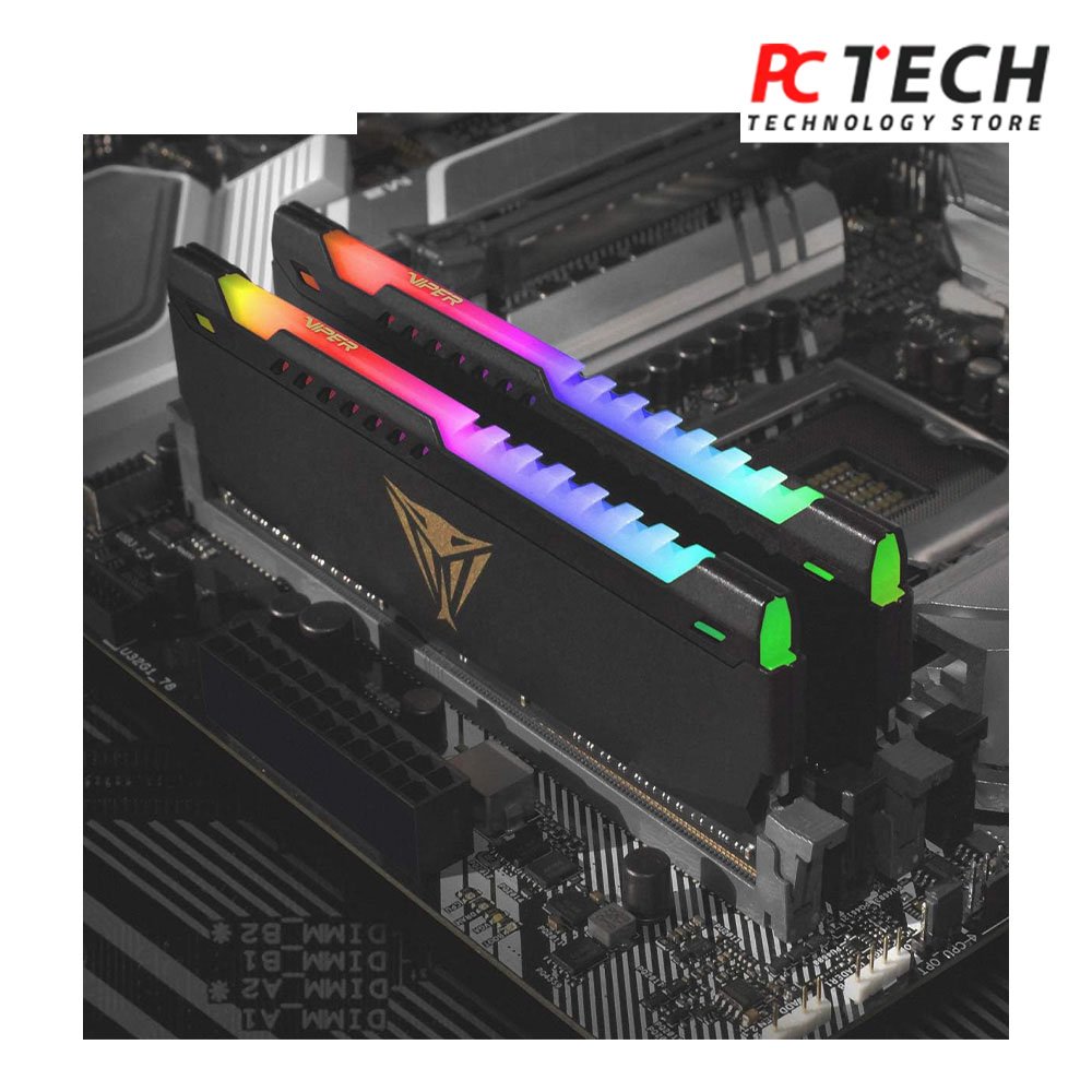 Patriot Viper Steel RGB DDR4 Ram 8GB 3200MHz CL18