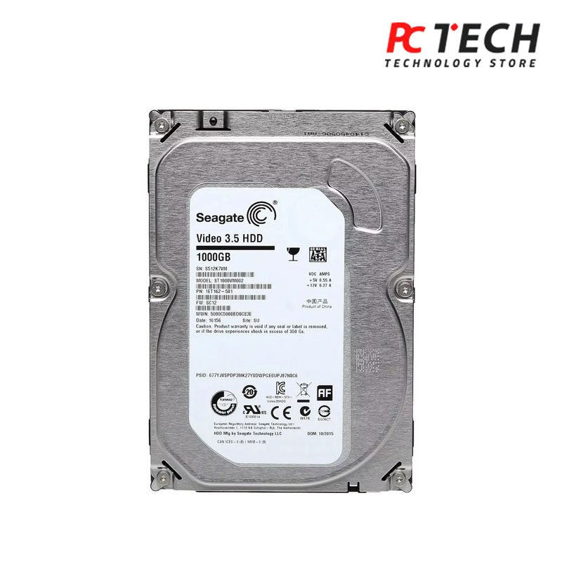 Seagate Video 3.5 HDD Internal Hard Drive Bare Drive - 1000GB