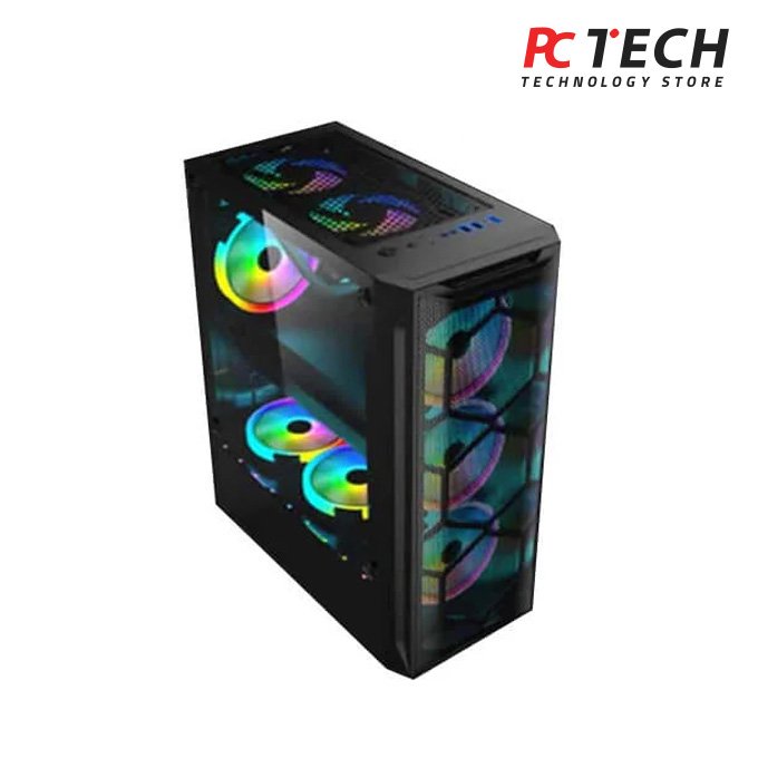 TechnoZone C270 Gaming Case WITH 5 RGB FAN