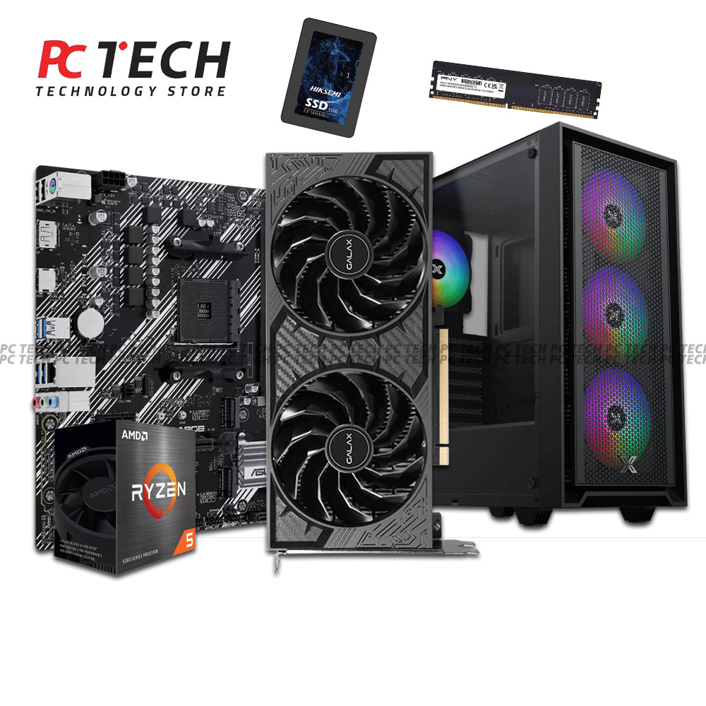 AMD Ryzen 5 5600 Gaming PC Bundle | RTX 4060 8GB | 16GB RAM
