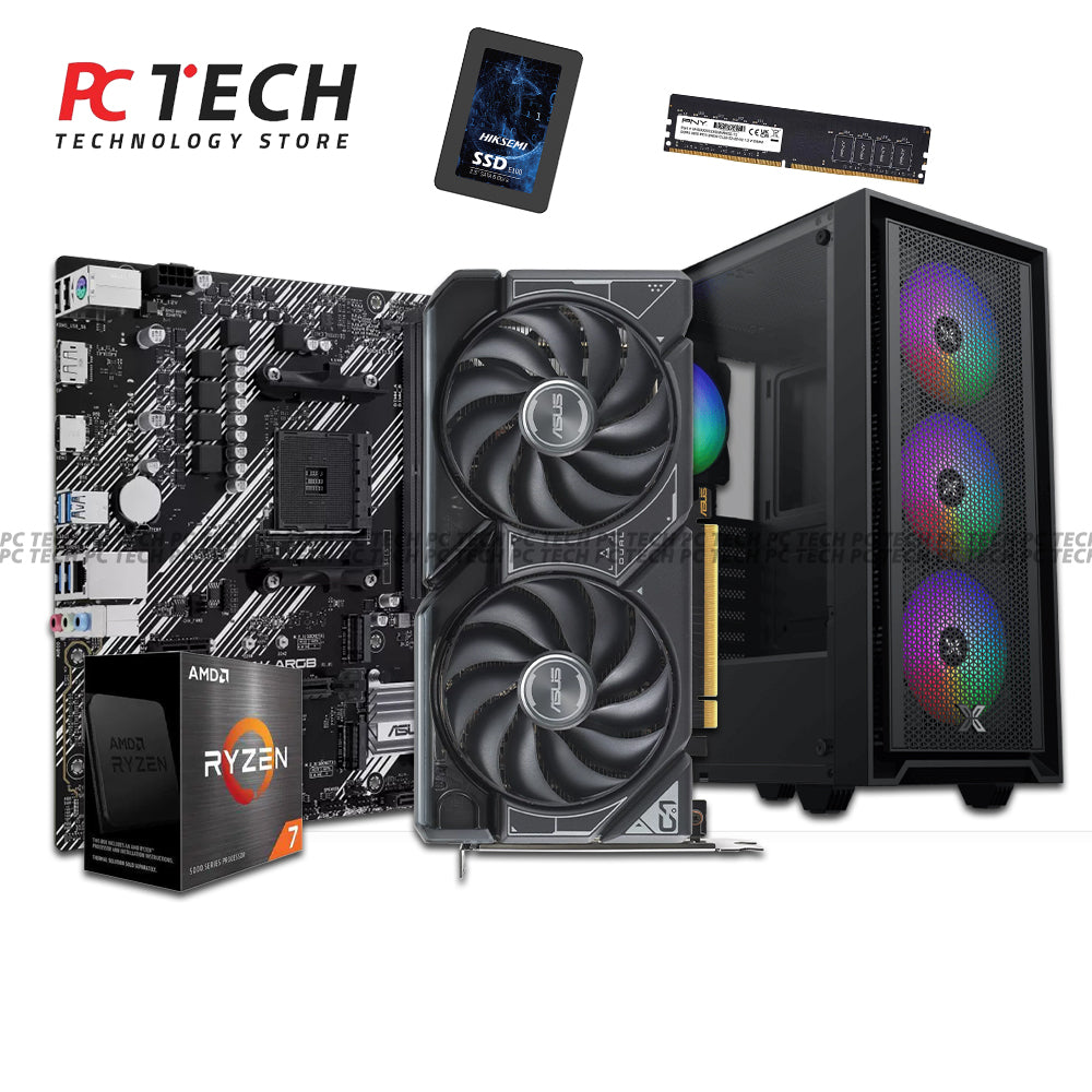 AMD Ryzen 7 5700 Gaming PC Bundle | RTX 4060 Ti 8GB | 16GB RAM