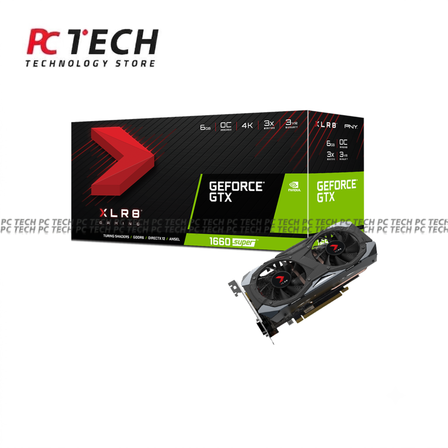 PNY GeForce GTX 1660 SUPER XLR8 Gaming OC 6GB GDDR6 | Box Version
