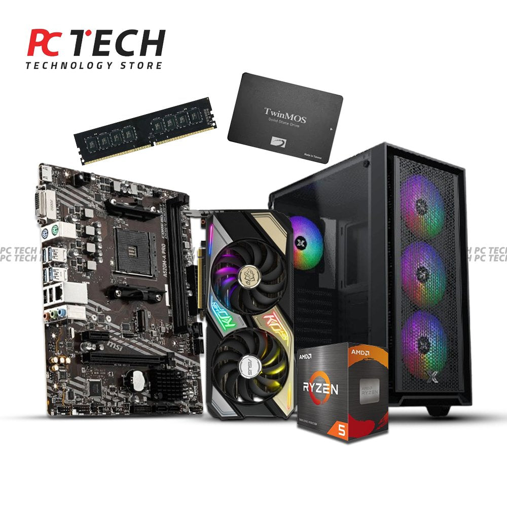 Gaming PC Ryzen 5 5500 – ASUS RTX 3060 Ti, 8GB RAM, 128GB SSD