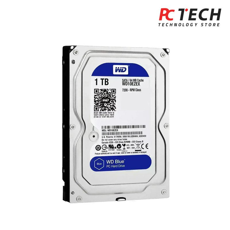 WD Blue 1TB Desktop Hard Disk Drive - 7200 RPM SATA 6 Gb/s 64MB