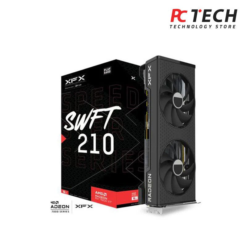 XFX SPEEDSTER SWFT 210 RADEON RX 7600 XT 16GB GDDR6 - TRAY VERSION