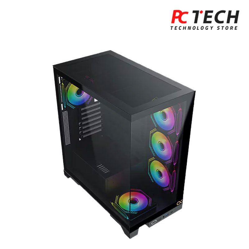XIGMATEK Endorphin Ultra 5-FAN Argb Mid Tower Case With Type-C Port