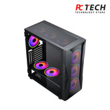 Xander Velox ARGB Mid Tower Case + Power Supply 80 Plus White 650W