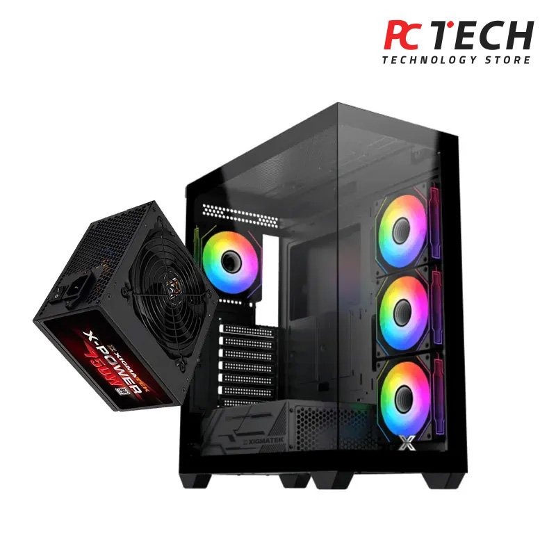 Xigmatek Blast ARGB + X-Power 700W 80 Plus White Mid Tower Case