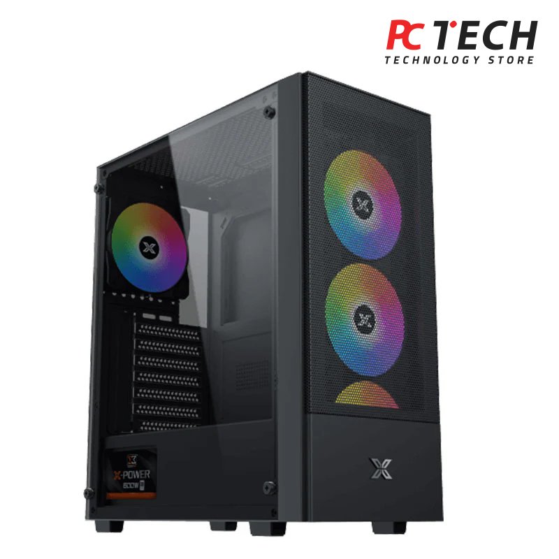 Xigmatek Hero II Air ARGB + X- Power 600W 80+ White Mid Tower Case