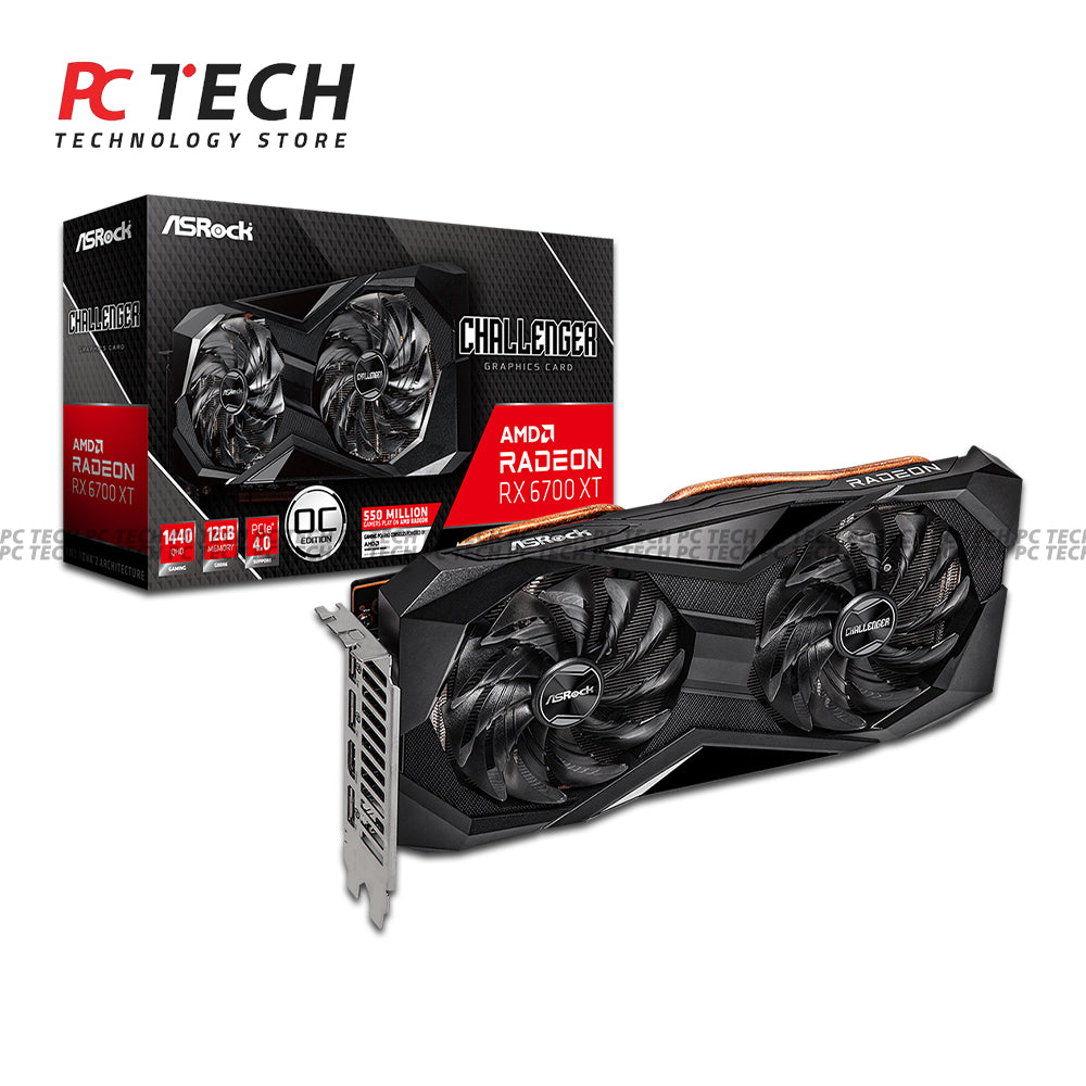 ASROCK CHALLENGER D RX 6700 XT 12GB DUAL FAN | TRAY VERSION