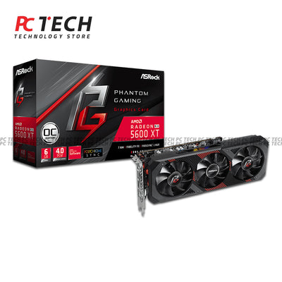 ASRock Phantom Gaming Radeon RX 5600 XT 6GB Triple Fan | TRAY
