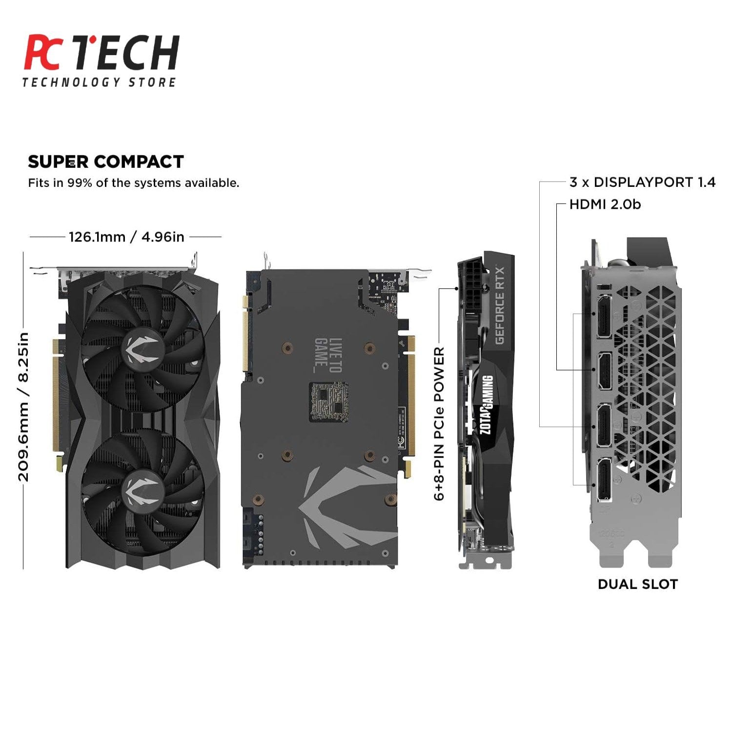 ZOTAC Twin Edge GeForce RTX 2070 SUPER 8GB | TRAY Version