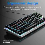 Aula F3087 Red Switch Wired Gaming Keyboard English & Arabic - Black