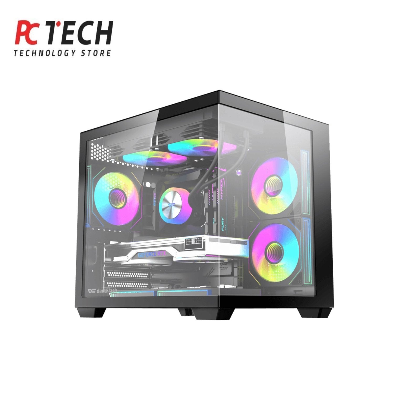 DARKFLASH B275 M-ATX Gaming PC Case