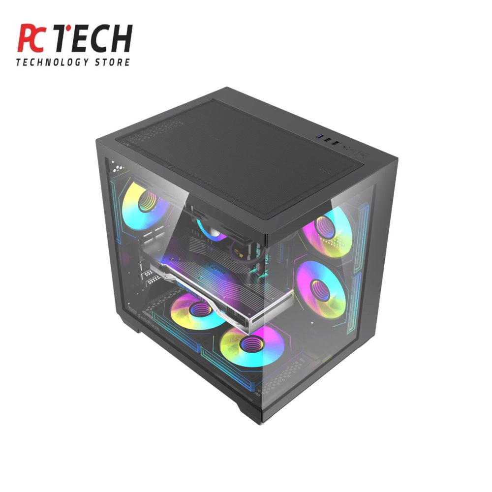 DARKFLASH B275 M-ATX Gaming PC Case