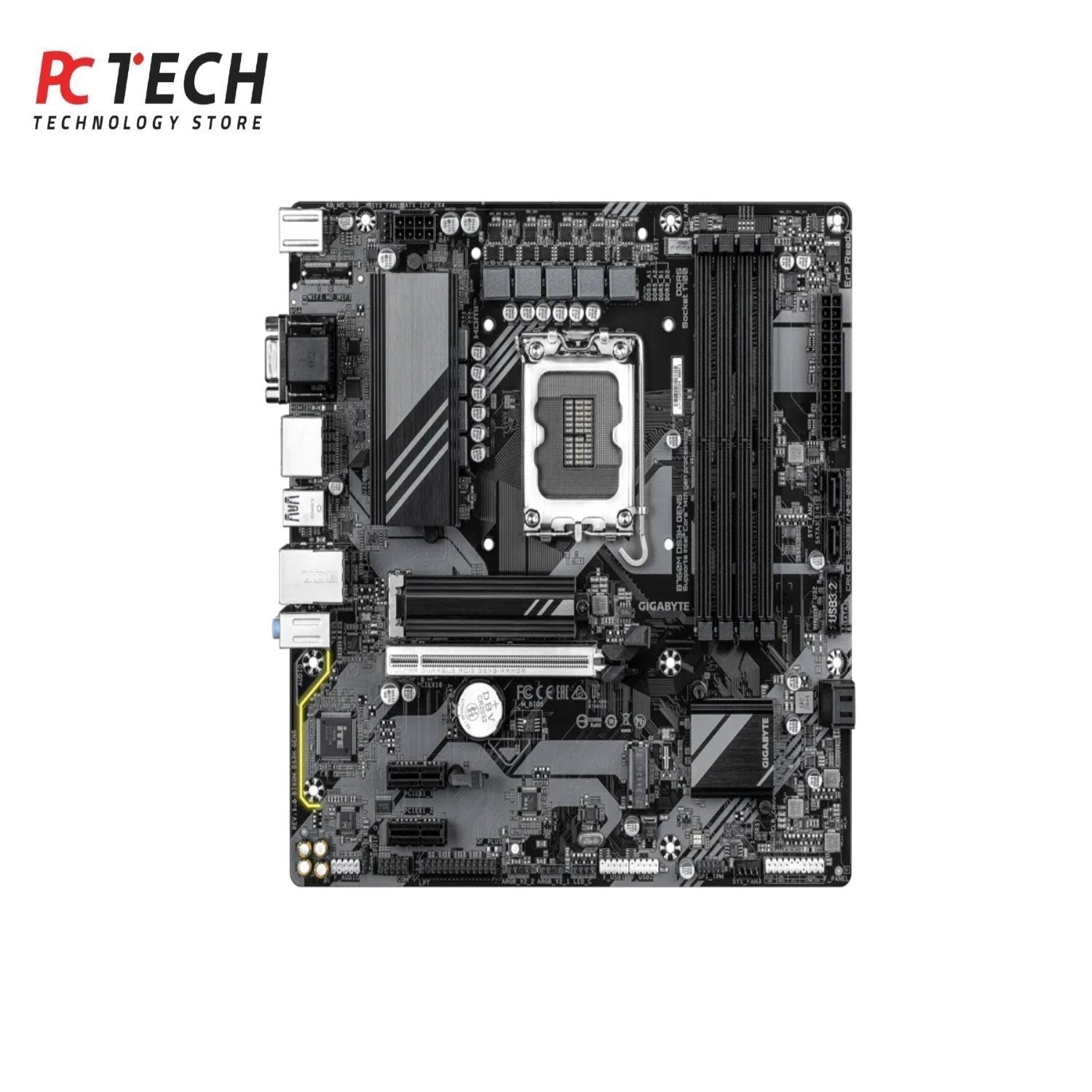 GIGABYTE B760M DS3H GEN 5 Motherboard – Intel LGA 1700, DDR5 Ready
