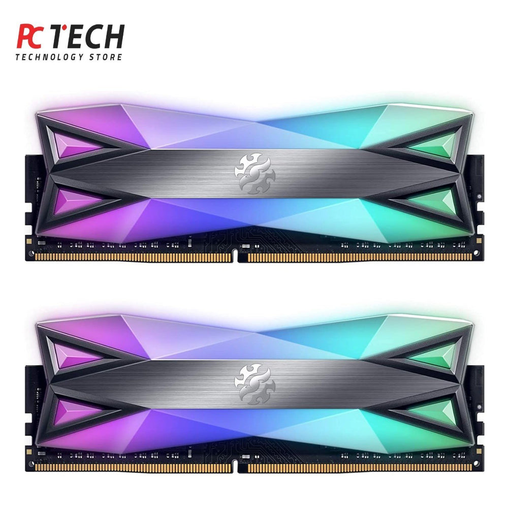 XPG DDR4 D60G RGB 16GB (2x8GB) 3200MHz Desktop Memory Kit – CL16 Gaming RAM