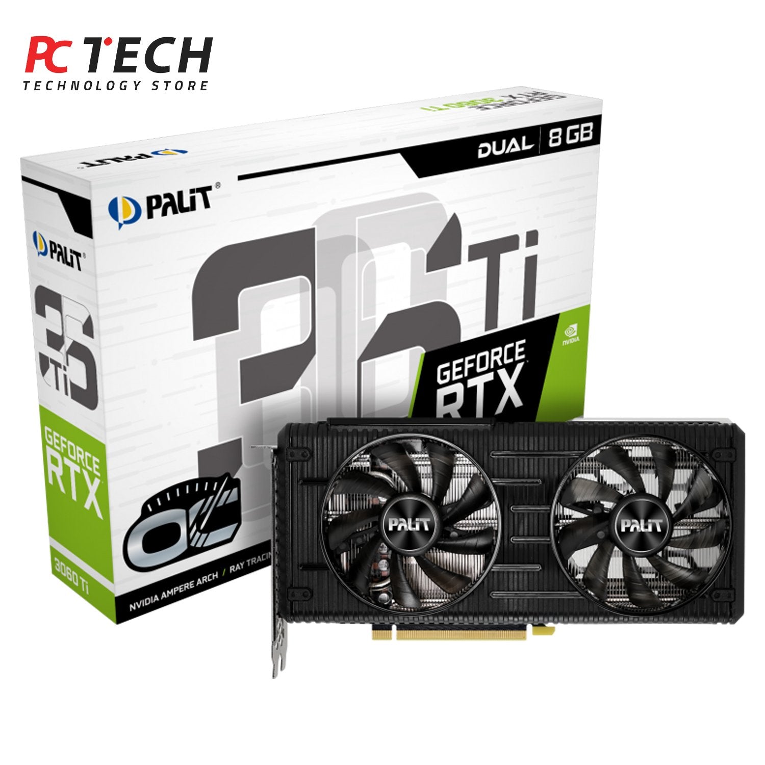 Palit GeForce RTX™ 3060 Ti Dual  8GB OC