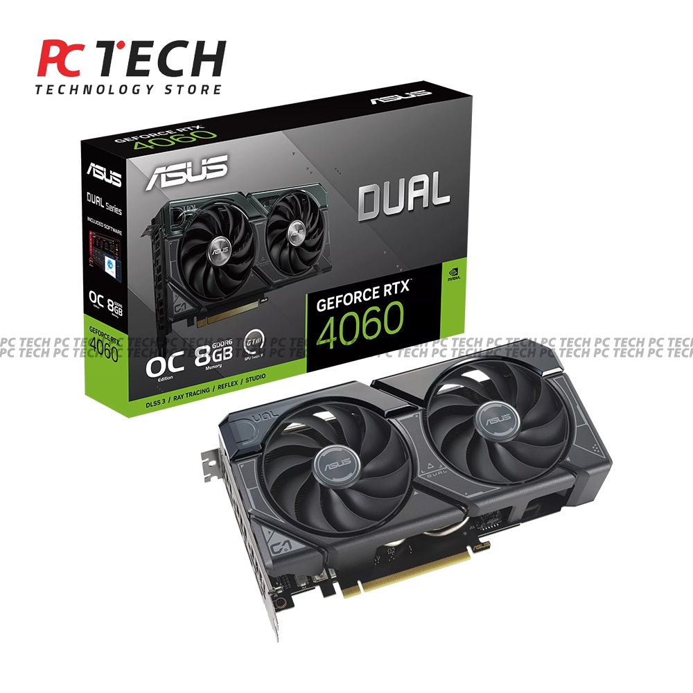 ASUS Dual GeForce RTX 4060 OC Edition 8GB GDDR6 Graphics Card – Box