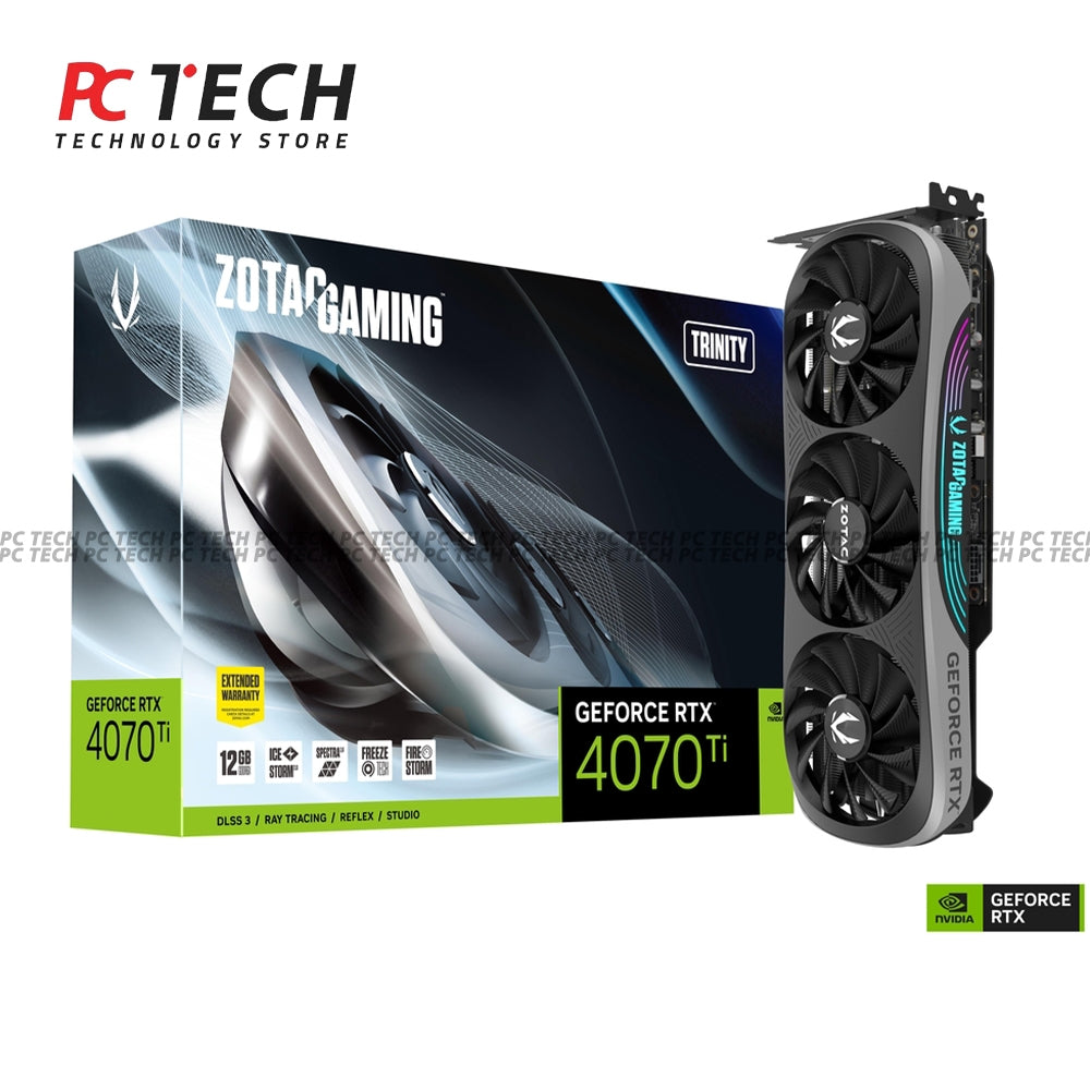 ZOTAC Gaming GeForce RTX 4070 Ti Trinity 12GB GDDR6X Graphics Card – Box