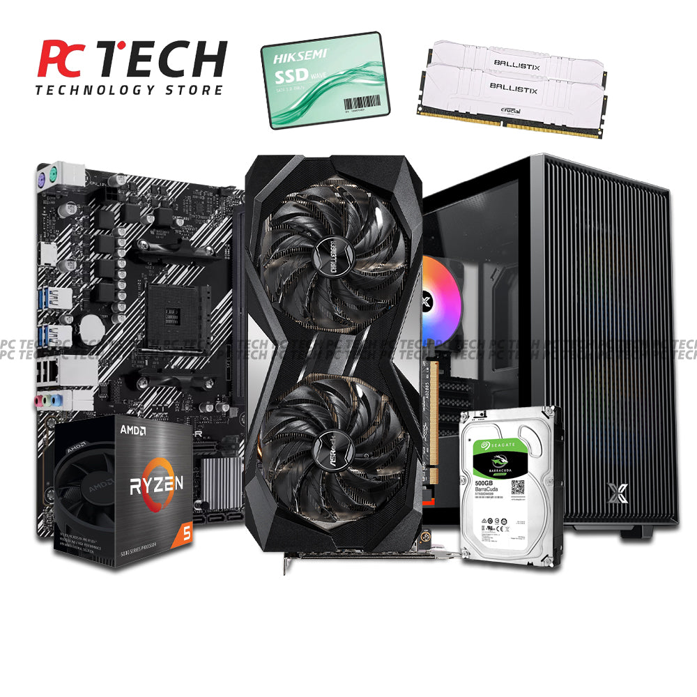 Gaming Bundle AMD Ryzen 5 5500 + RX 6700 XT 12GB ASRock Challenger