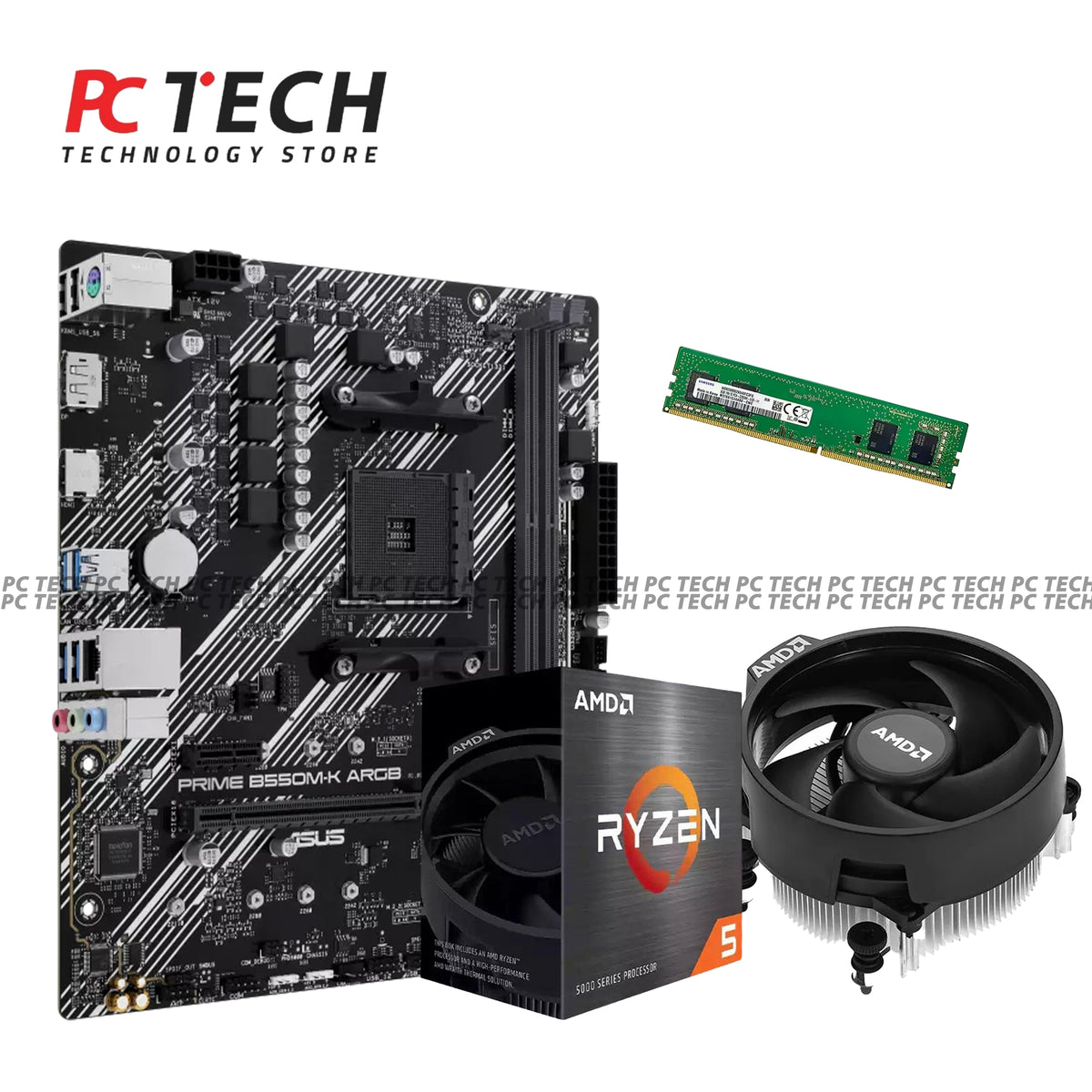 Ryzen 5 5500 PC Bundle | B550M-K ARGB | Core Plus