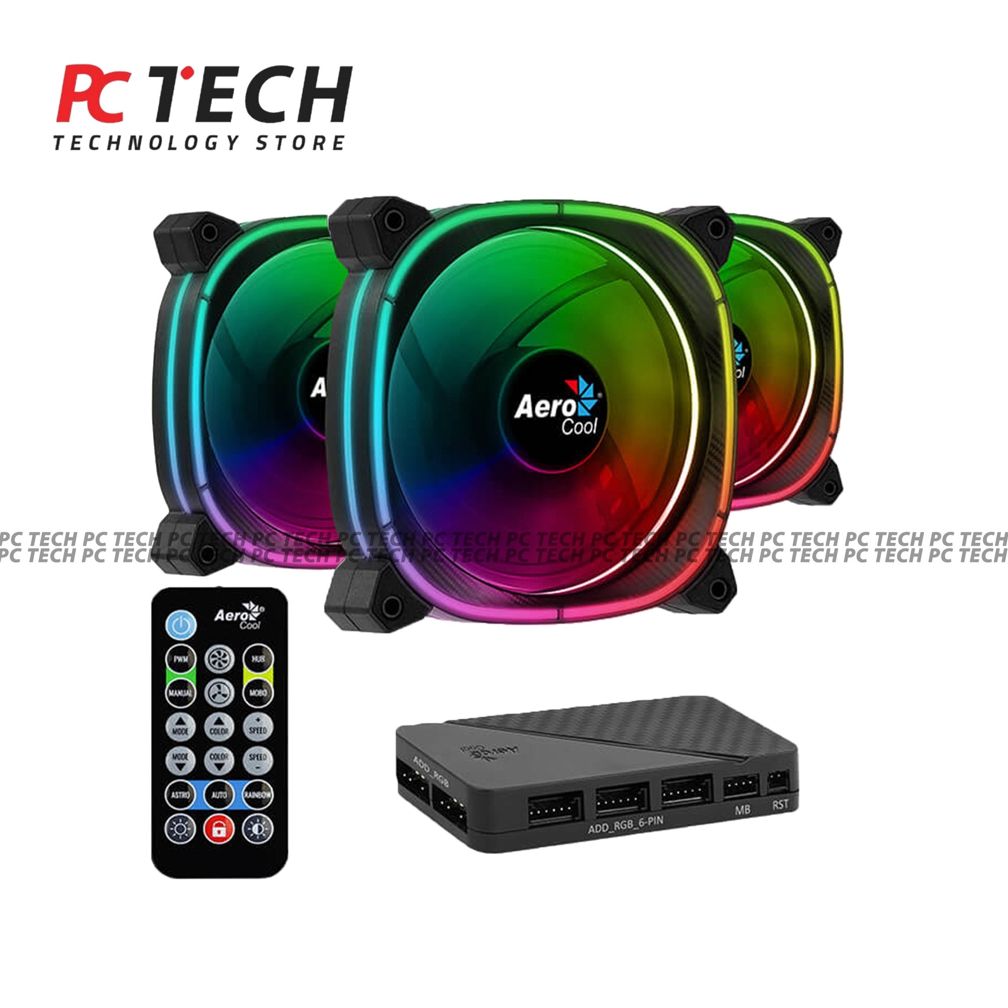 AEROCOOL ASTRO 12 Pro 3×120mm RGB Case Fan Kit