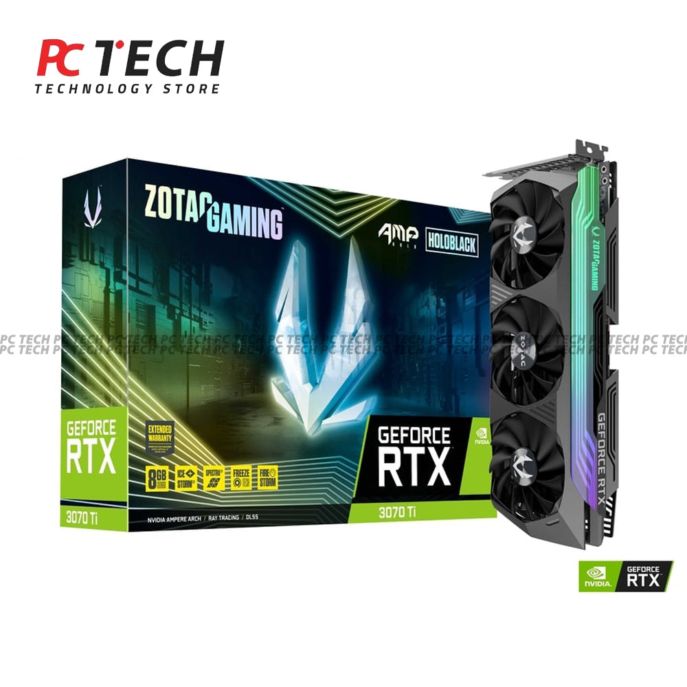 ZOTAC Gaming GeForce RTX 3070 Ti AMP Holo 8GB GDDR6X Graphics Card – Tray Version