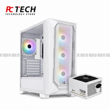 AEROCOOL P500C White Case Combo with 750W 80+ Bronze Power Supply