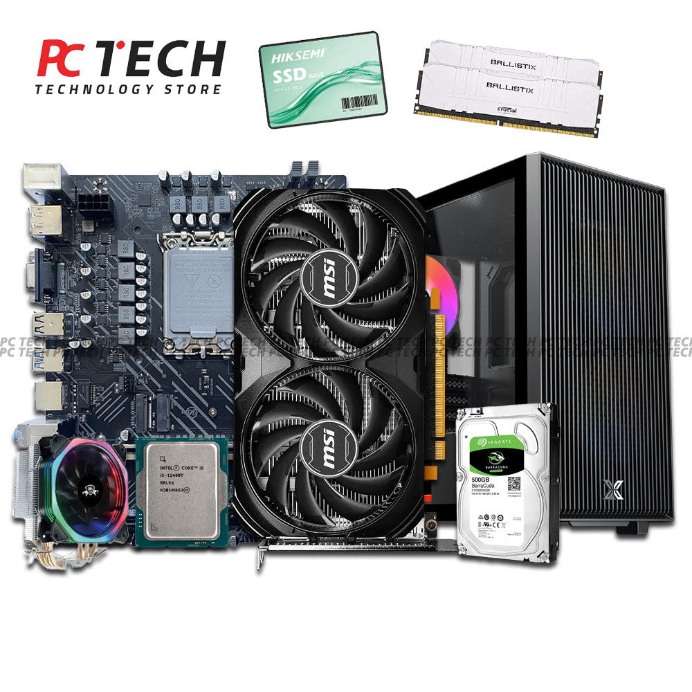 Gaming Bundle Intel Core i5-12400T + RTX 4060 MSI 8GB