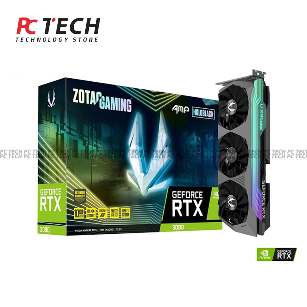 ZOTAC Gaming GeForce RTX 3080 AMP Holo 10GB GDDR6X Graphics Card – Box Version