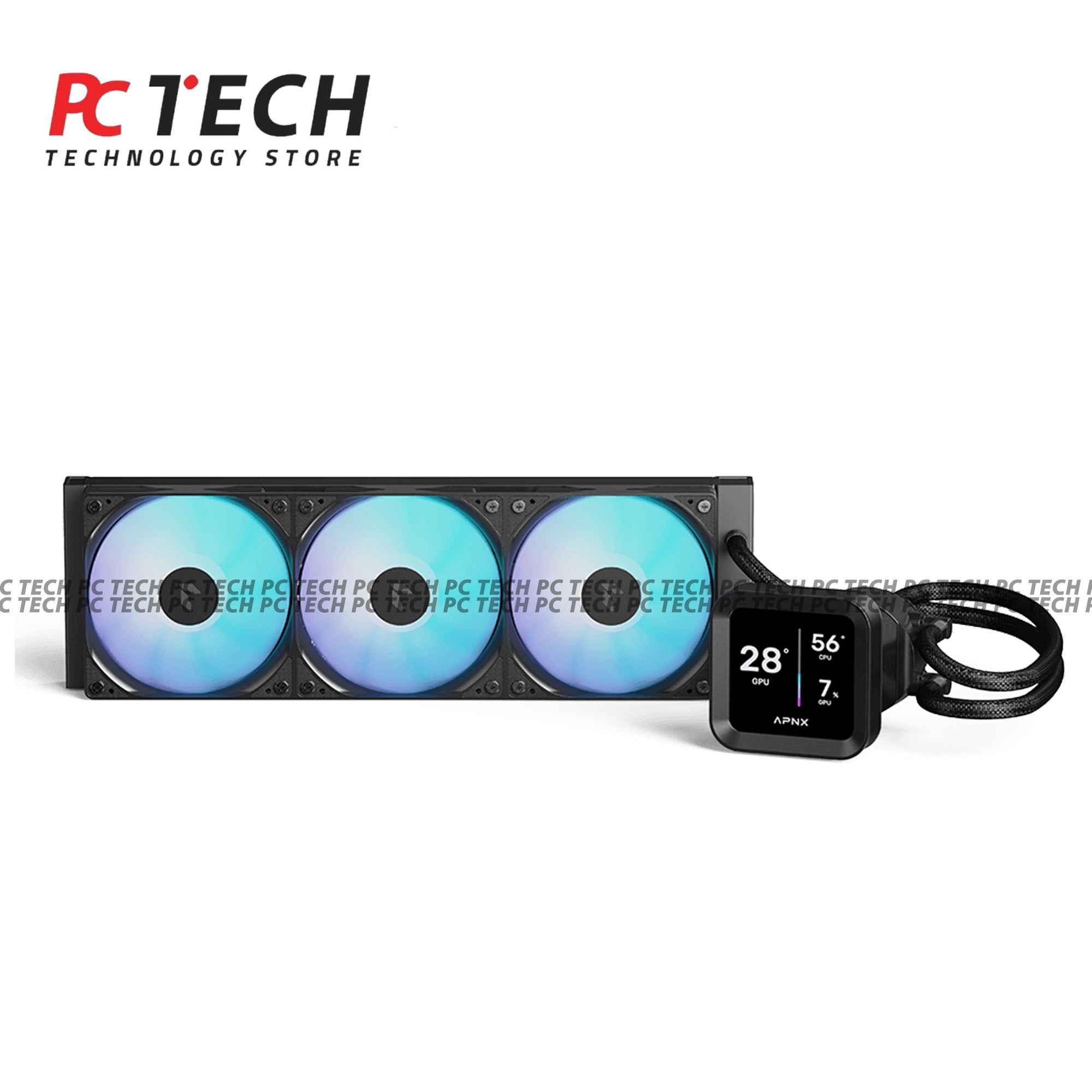APNX LC1 LCD 360 Black Liquid CPU Cooler