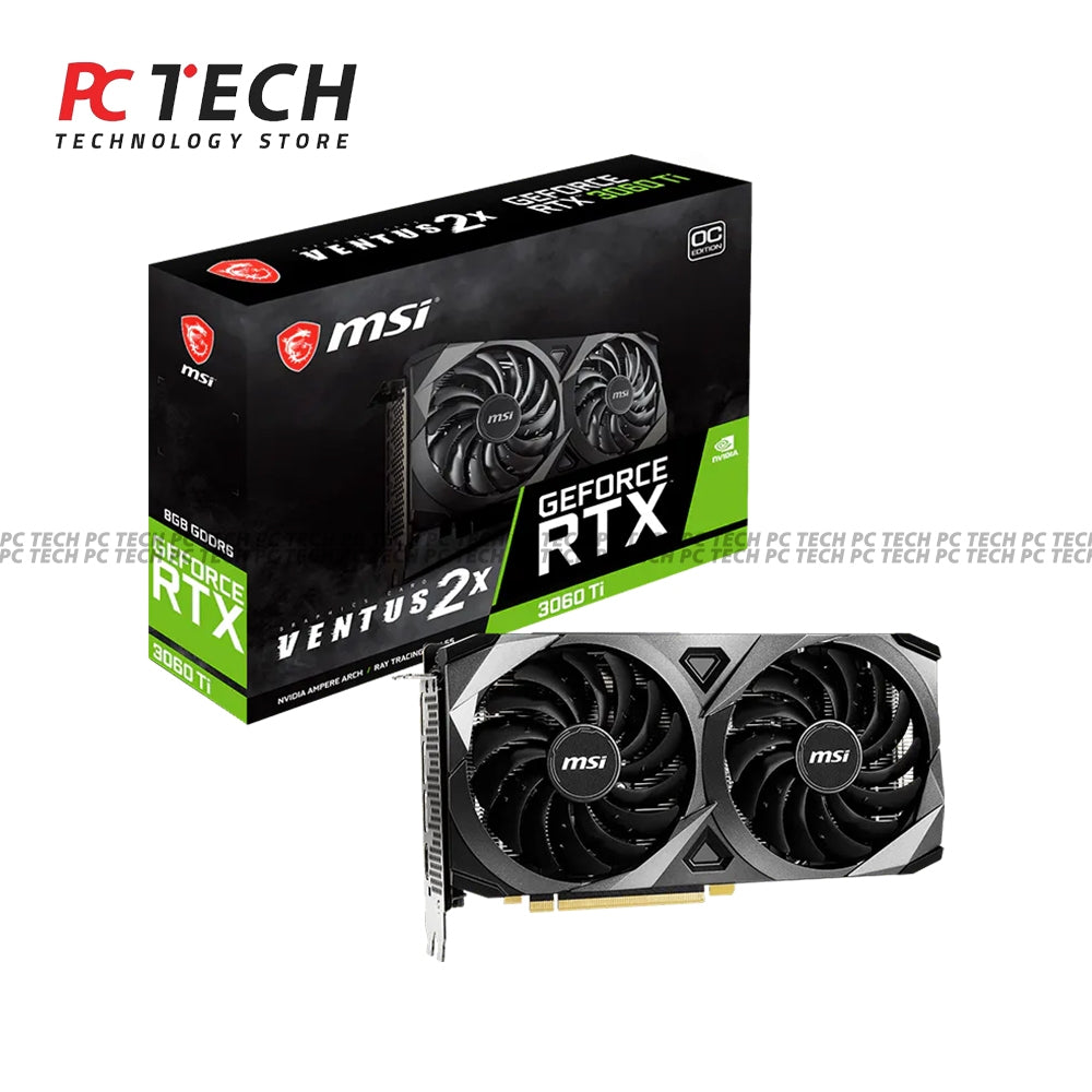 MSI GeForce RTX 3060 Ti Ventus 2X 8GB GDDR6 Graphics Card – Tray