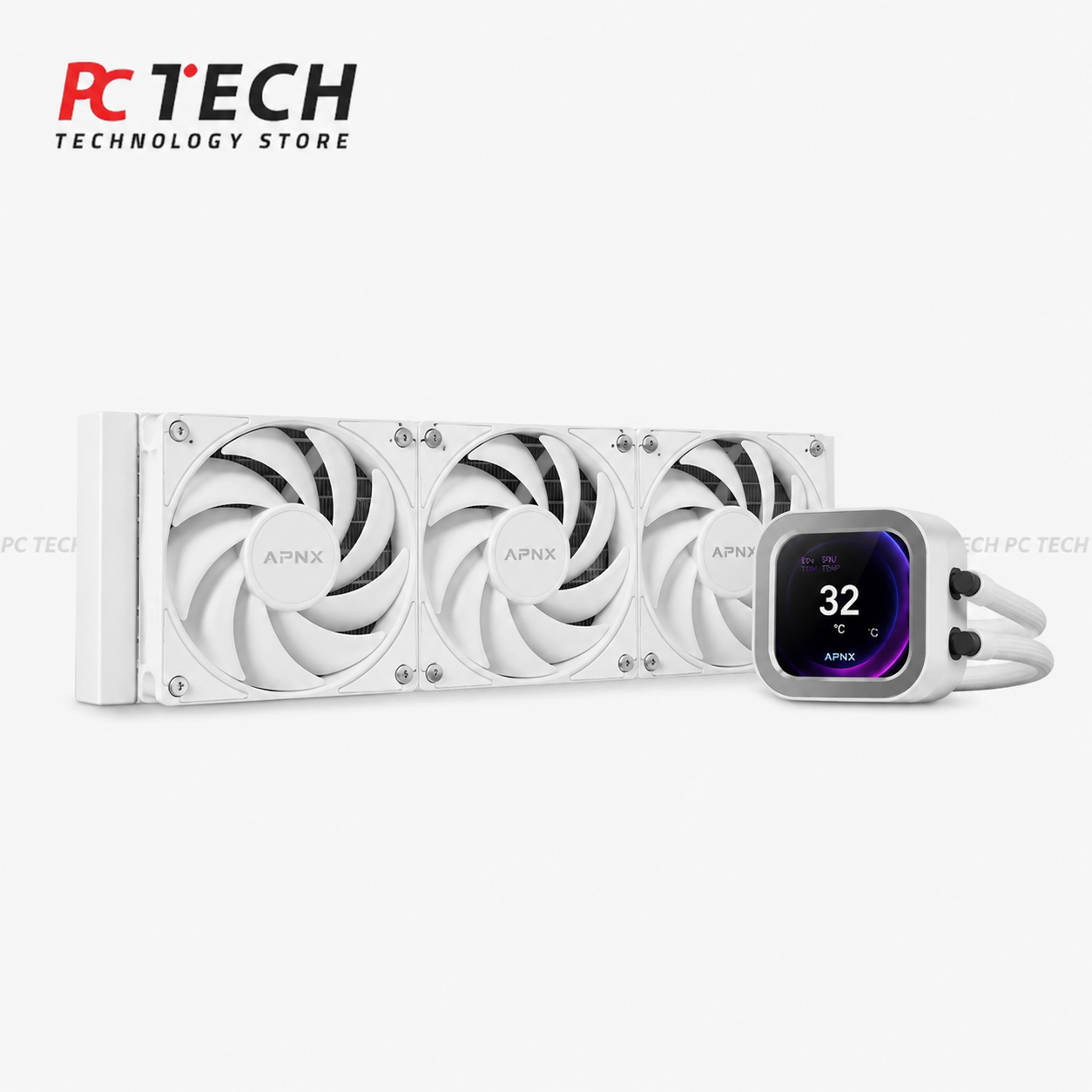 AEROCOOL APNX LC1 LCD 360 White Liquid CPU Cooler