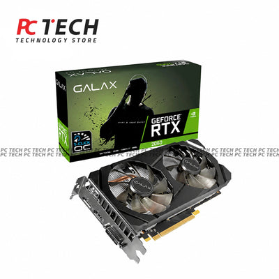 GALAX GeForce RTX 2060 1-Click OC 6GB GDDR6 Graphics Card – Tray Version