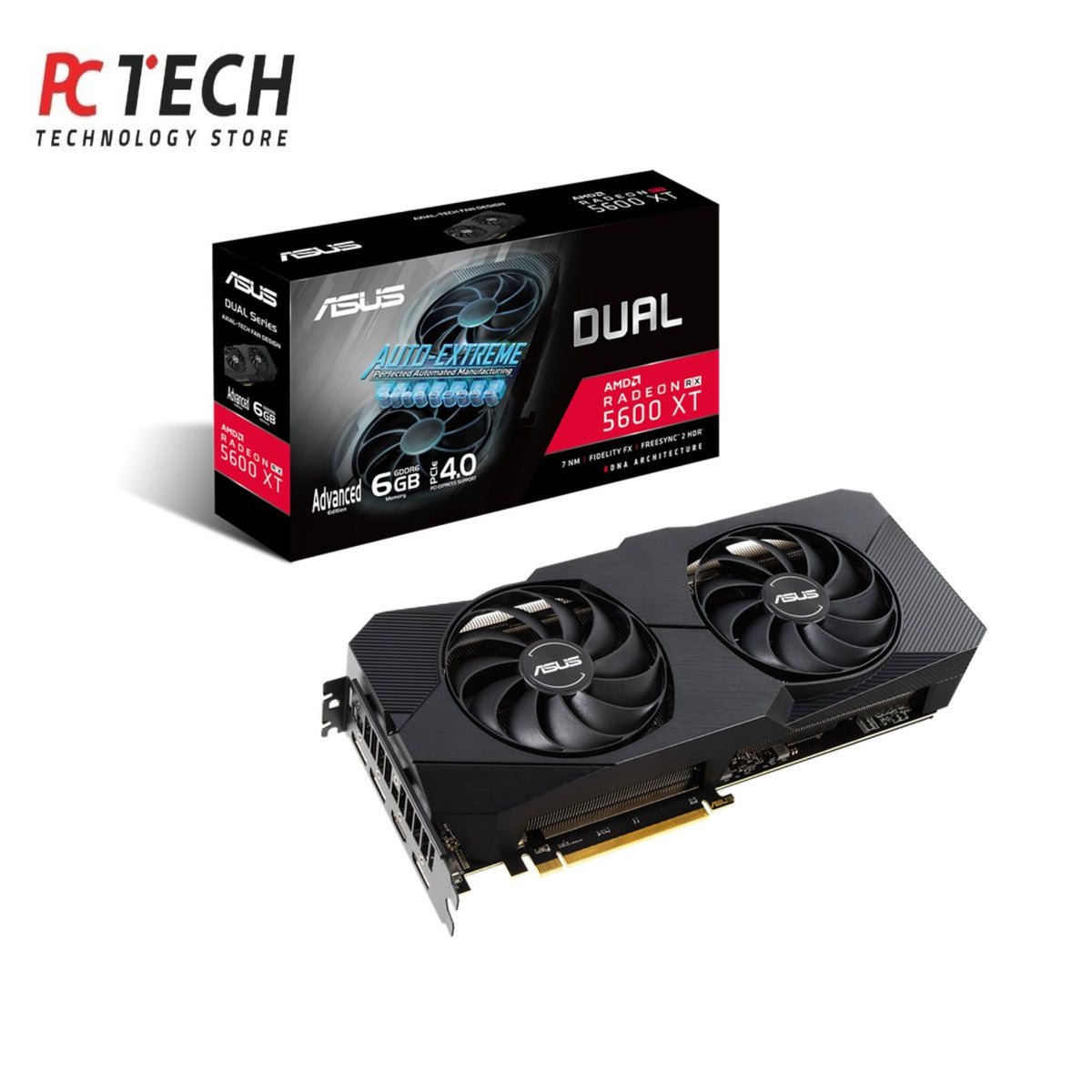 ASUS Dual Radeon RX 5600 XT 6GB GDDR6 | TRAY Version