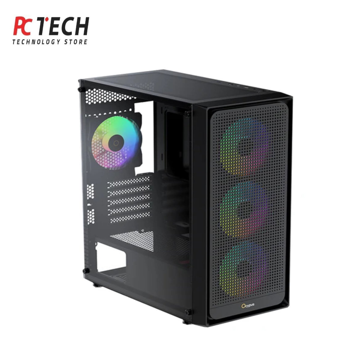 OCYPUS GAMMA C50 RGB Gaming Case – High Airflow Mid Tower PC Case